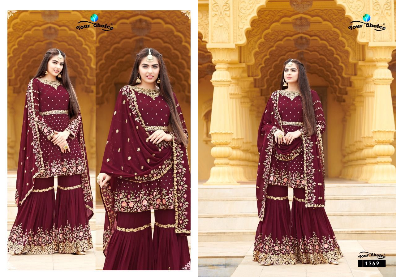 Your Choice Zaraa 12 New Wedding Wear Georgette Latest Designer Salwar Suits
